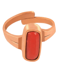 Egyptian Red Coral Capsule Ring | Brahmatells by Brahmatells