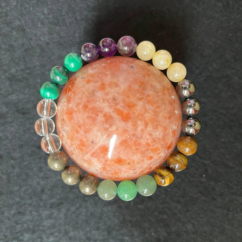Eight-Gemstone Money Maker Bracelet | Prosperity & Wealth | Brahmatells Astro Collection by Brahmatells
