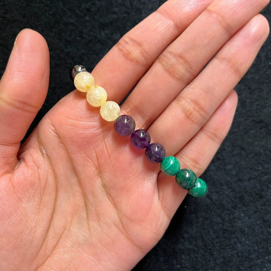 Eight-Gemstone Money Maker Bracelet | Prosperity & Wealth | Brahmatells Astro Collection by Brahmatells