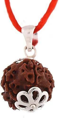 Eight Mukhi Rudraksha Silver Pendant - Lord Ganesha's Blessings Unlocked | Brahmatells by Brahmatells