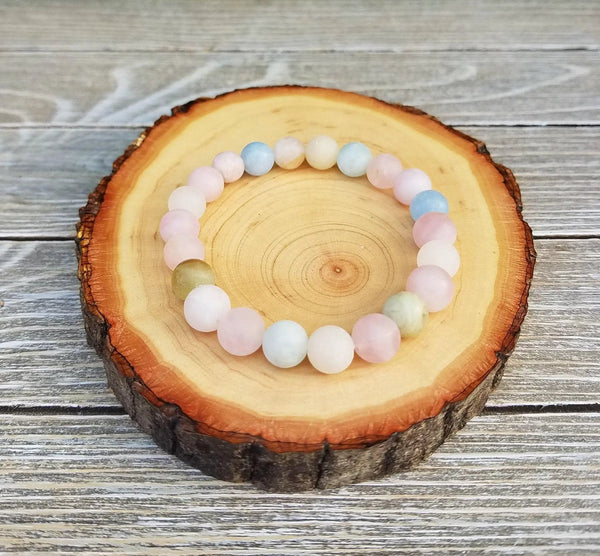 Embrace Emotional Balance with Morganite Beryl Bracelet | Brahmatells by Brahmatells