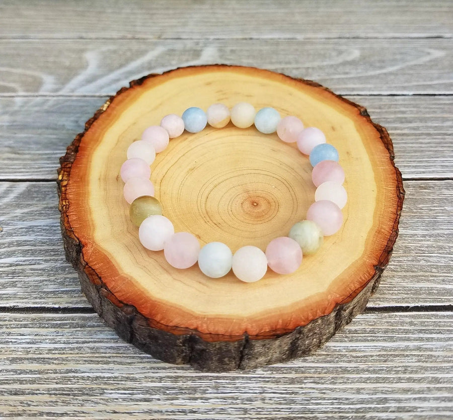 Embrace Emotional Balance with Morganite Beryl Bracelet | Brahmatells by Brahmatells