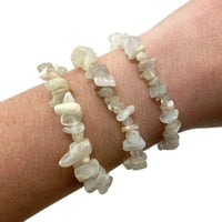 Embrace Serenity with Moonstone Chip Stone Bracelet | Brahmatells by Brahmatells