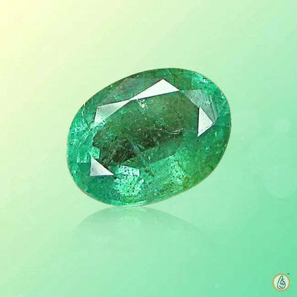 Emerald oval-bluish-green BTE106GSM by Brahmatells