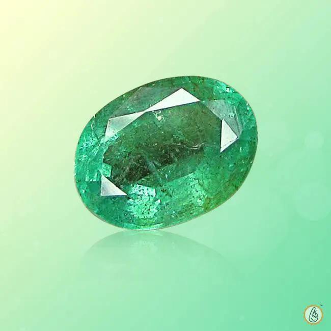 Emerald oval-bluish-green BTE106GSM by Brahmatells