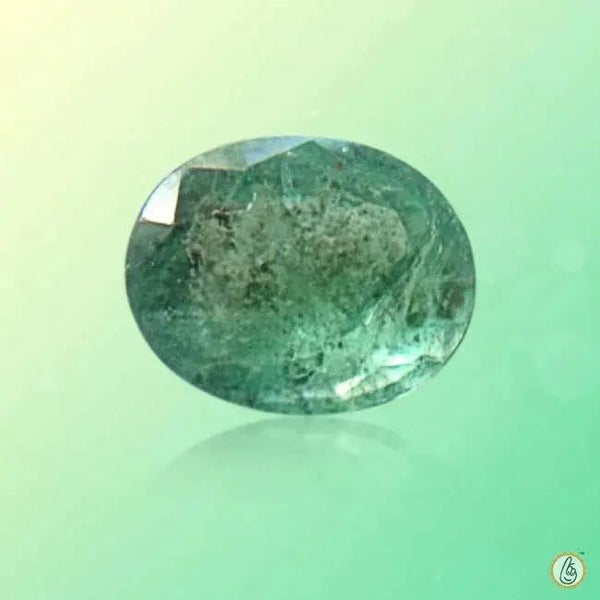 Emerald oval-dark bluish-green BTE113GSM by Brahmatells