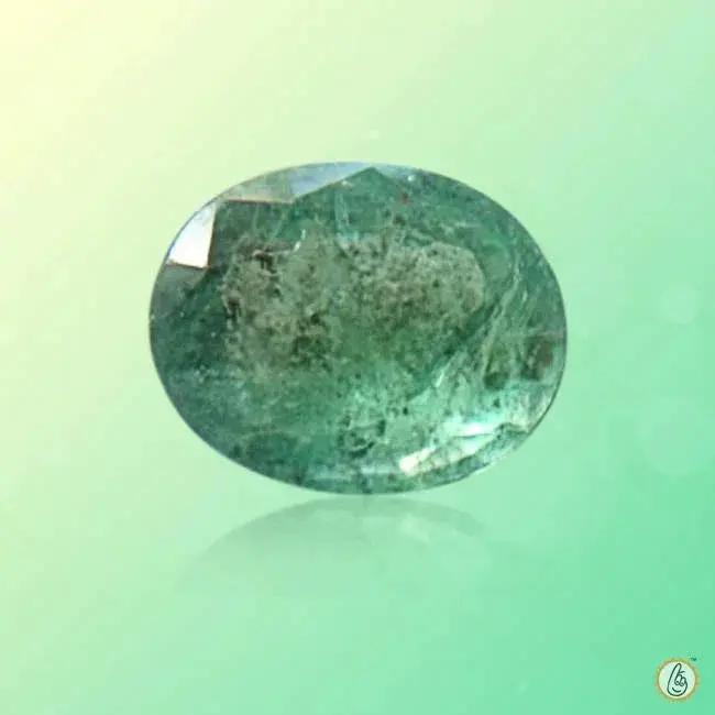 Emerald oval-dark bluish-green BTE113GSM by Brahmatells