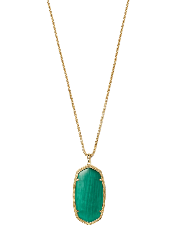Emerald Oval Dark Green Pendant - Panna's Elegance | Brahmatells by Brahmatells