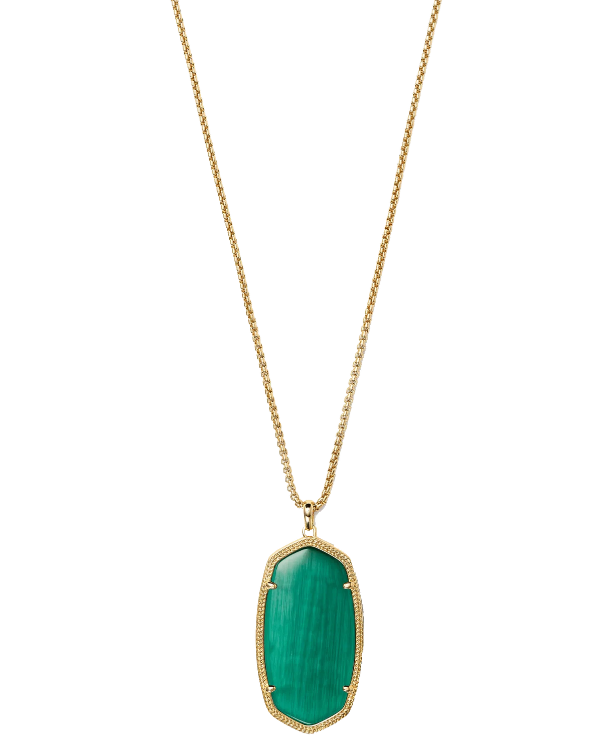 Emerald Oval Dark Green Pendant - Panna's Elegance | Brahmatells by Brahmatells