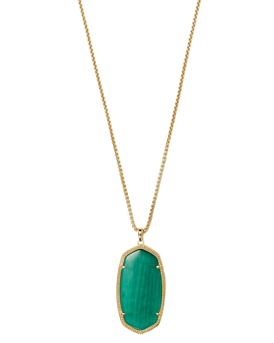 Emerald Oval Dark Green Pendant - Panna's Elegance | Brahmatells by Brahmatells