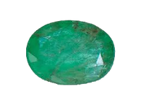 Emerald oval-intense bluish-green BTE108GSM by Brahmatells