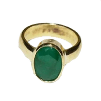 Emerald Oval-Intense Dark-Green Ring - Mercury's Gem | Brahmatells by Brahmatells