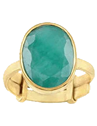Emerald Oval-Natural Bluish-Green Ring - Mercury's Gem | Brahmatells by Brahmatells