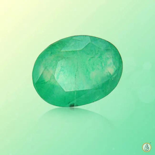Emerald oval-natural-light-green BTE110GSM by Brahmatells