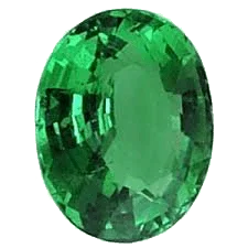 Emerald oval-strong yellowish-green BTE116GSM by Brahmatells
