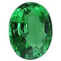 Emerald oval-strong yellowish-green BTE116GSM by Brahmatells