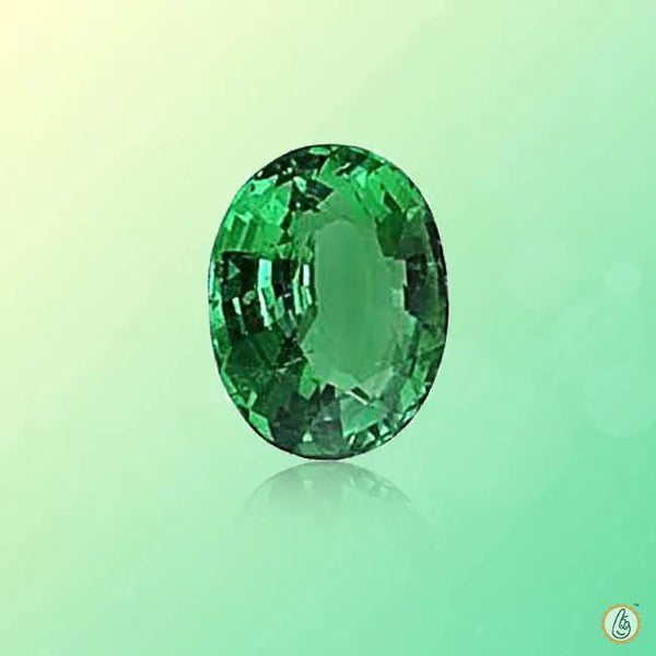 Emerald oval-strong yellowish-green BTE116GSM by Brahmatells