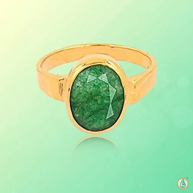 Emerald Oval-Yellow-Green Ring - Mercury's Harmony | Brahmatells by Brahmatells