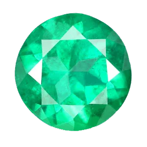 Emerald round-bluish-green BTE114GSM by Brahmatells