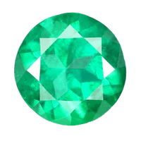 Emerald round-bluish-green BTE114GSM by Brahmatells