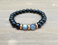 Empath Protection Bracelet with Labradorite & Black Tourmaline | Brahmatells by brahmatells