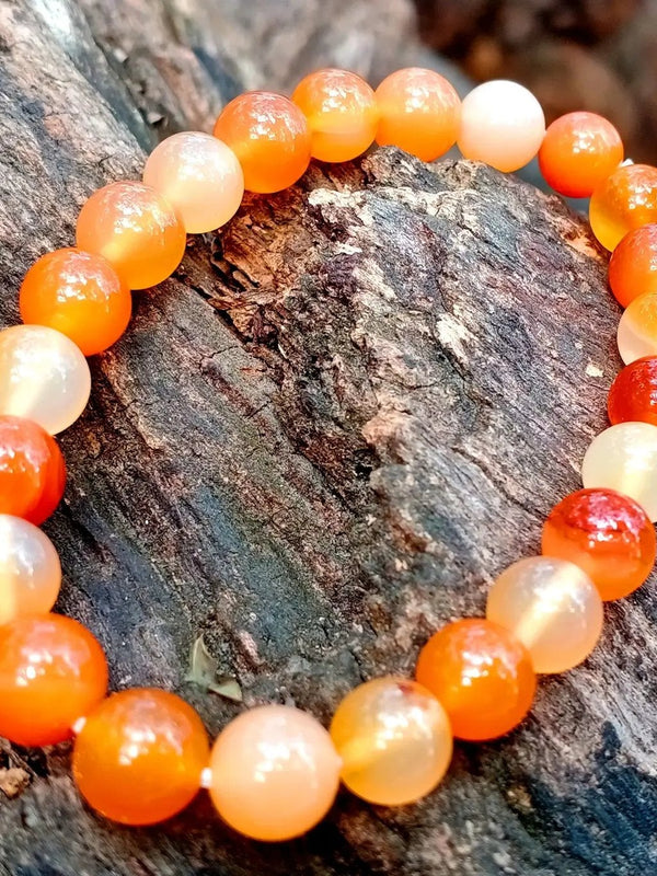Empower Your Essence with Brahmatells' Carnelian Bracelet by Brahmatells