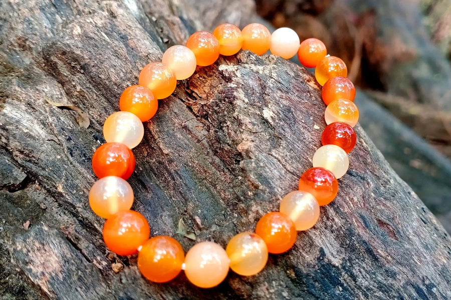Empower Your Essence with Brahmatells' Carnelian Bracelet by Brahmatells