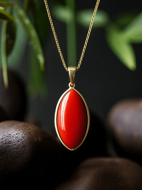 Empower Your Life with Egyptian Red Coral Pendant | Brahmatells - BrahmatellsStore