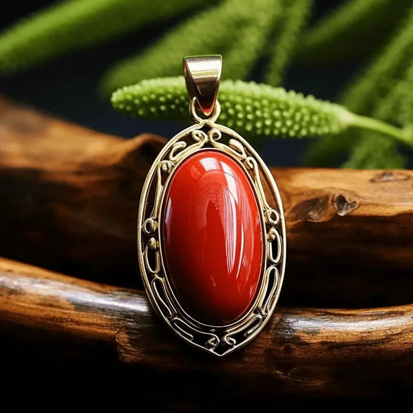 Empower Your Life with Egyptian Red Coral Pendant | Brahmatells by Brahmatells
