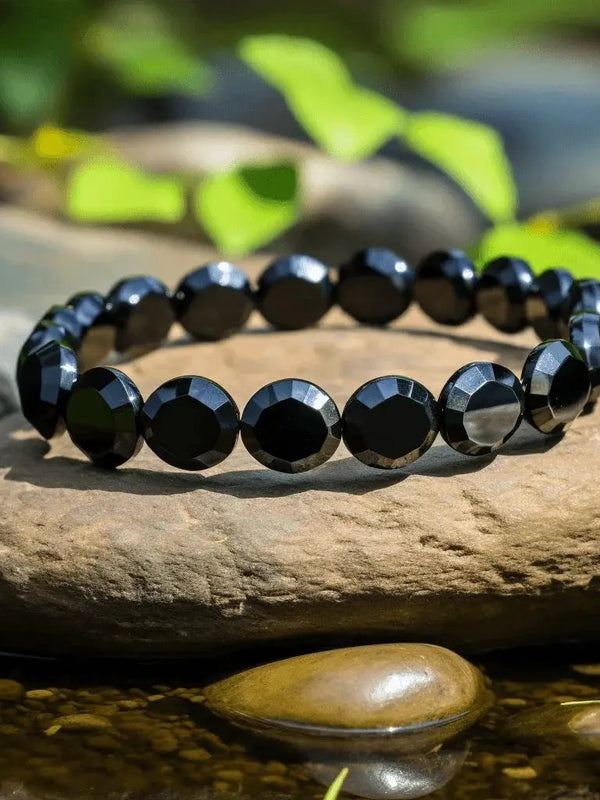 Energized Black Obsidian Bracelet for Protection & Grounding | Brahmatells by Brahmatells