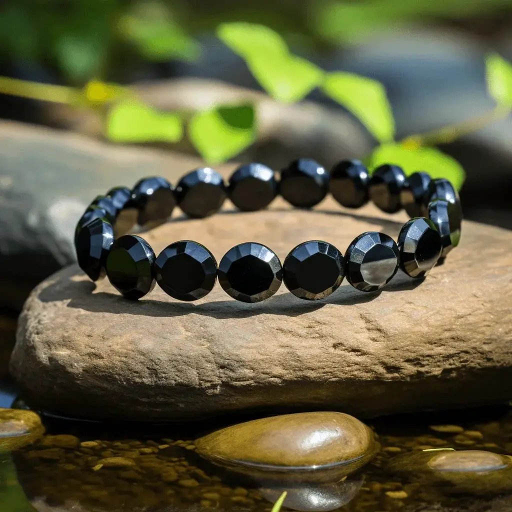Energized Black Obsidian Bracelet for Protection & Grounding | Brahmatells by Brahmatells