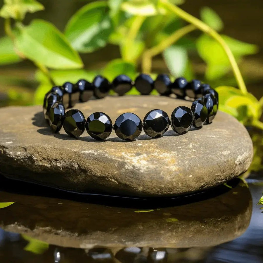 Energized Black Obsidian Bracelet for Protection & Grounding | Brahmatells by Brahmatells