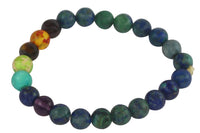 Energized Chrysocolla Buddha Bead Bracelet for Confidence & Communication | Brahmatells by Brahmatells