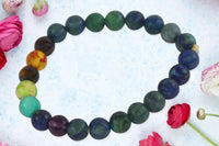 Energized Chrysocolla Buddha Bead Bracelet for Confidence & Communication | Brahmatells by Brahmatells