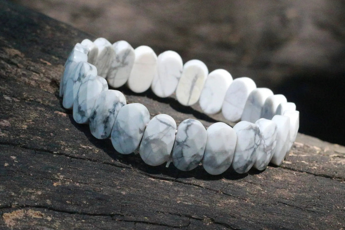 Energized Howlite Bracelet for Calm & Patience | Brahmatells by Brahmatells