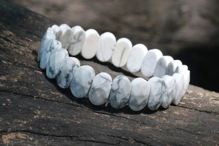 Energized Howlite Bracelet for Calm & Patience | Brahmatells by Brahmatells