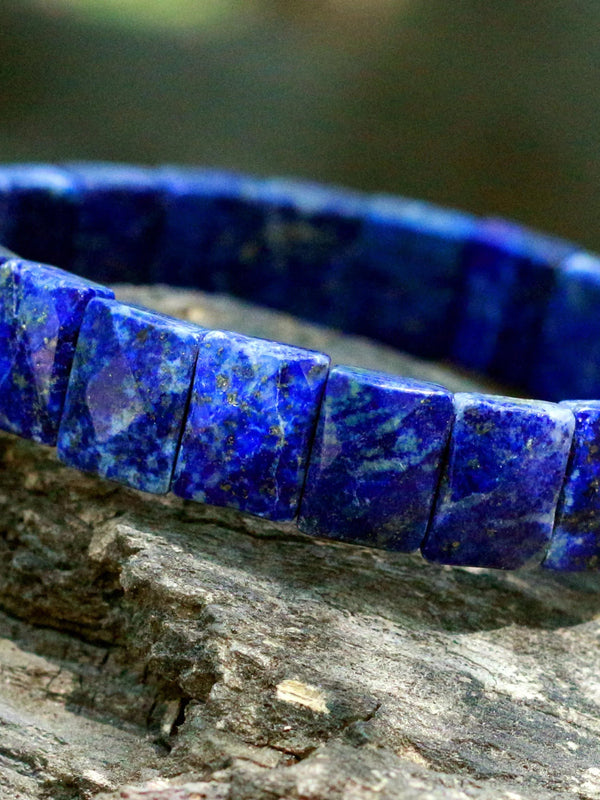 Energized Lapis Lazuli Bracelet for Wisdom & Protection | Brahmatells by Brahmatells