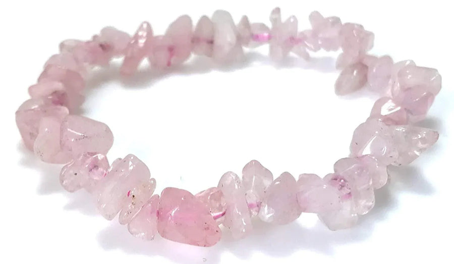 Energized Rose Quartz Chips Bracelet for Heart Healing | Brahmatells by Brahmatells