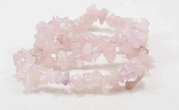 Energized Rose Quartz Chips Bracelet for Heart Healing | Brahmatells by Brahmatells