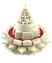 Energized Shri Yantra Vastu Pyramid with Wooden Lotus Base | Brahmatells by Brahmatells