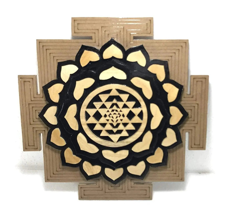 Energized Sri Yantra Plate, Sri Yantra, Shri Yantra, Crystal Grid. by Brahmatells