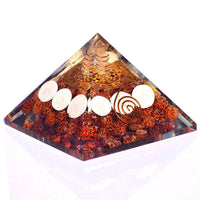 Energy Pyramid: Meditation & EMF Protection with Moonstone, Lapis & Jade by Brahmatells