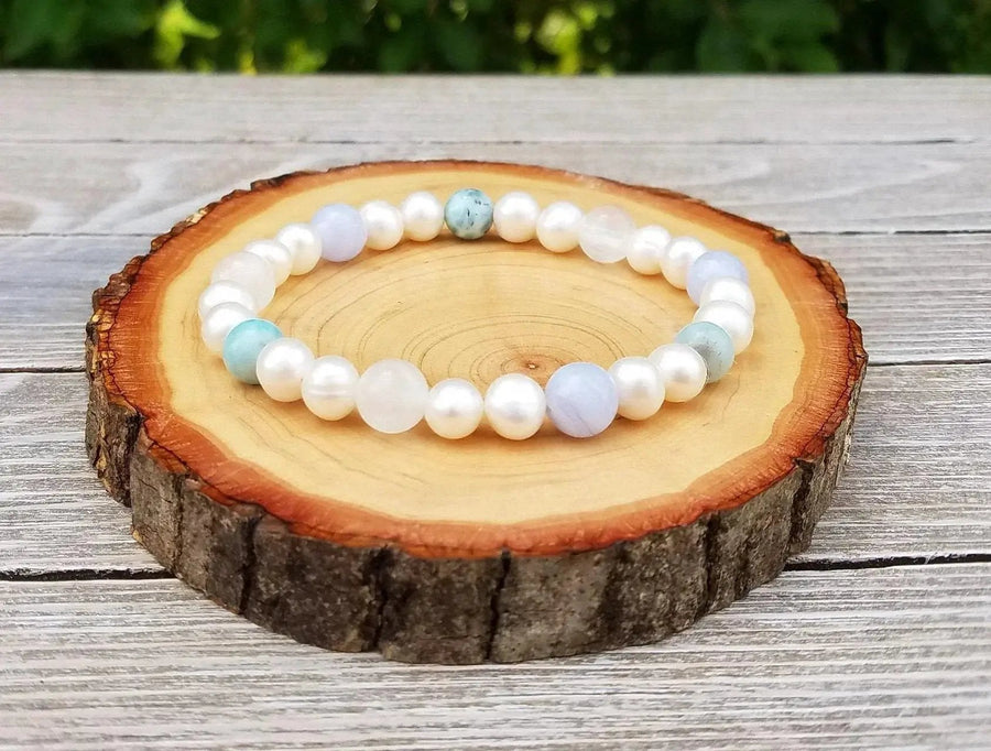 Ethereal Calm & Connection: Ocean-Inspired Bracelet by Brahmatells by Brahmatells