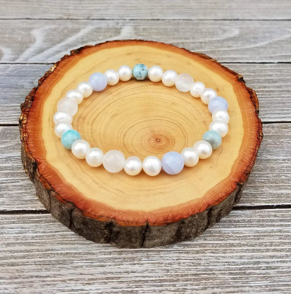 Ethereal Calm & Connection: Ocean-Inspired Bracelet by Brahmatells by Brahmatells