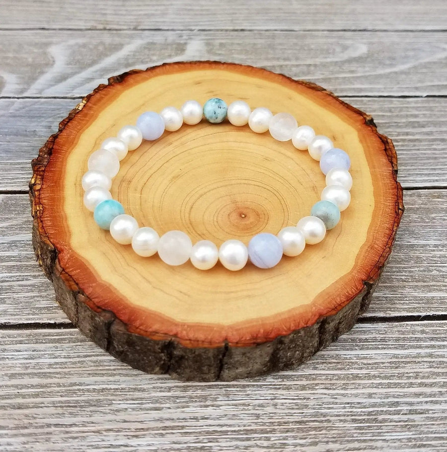 Ethereal Calm & Connection: Ocean-Inspired Bracelet by Brahmatells by Brahmatells