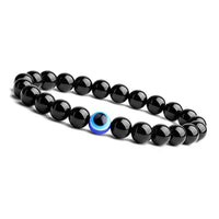 Evil Eye Lava Rock & Black Onyx Bracelet | Brahmatells Astro Collection by Brahmatells