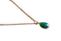 Exquisite Dark Green Emerald Pear-Drop Pendant - Panna | Brahmatells by Brahmatells