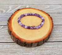 Faceted Chevron Amethyst Bracelet for Intuition & Protection | Brahmatells Astro Collection by Brahmatells