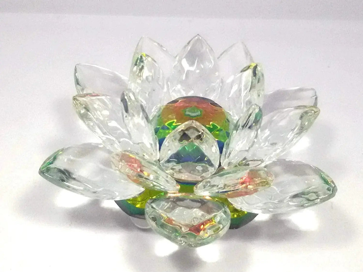 Feng Shui Crystal Lotus Figurine for Harmony & Prosperity | Brahmatells by Brahmatells