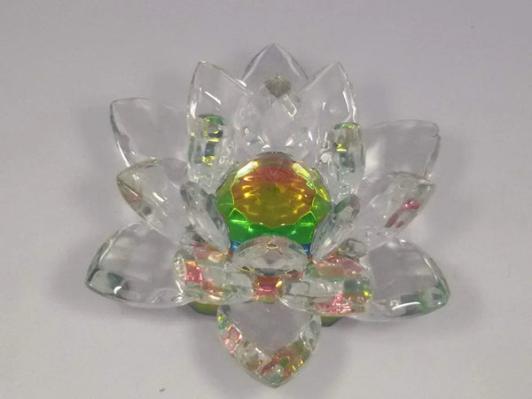 Feng Shui Crystal Lotus Figurine for Harmony & Prosperity | Brahmatells by Brahmatells